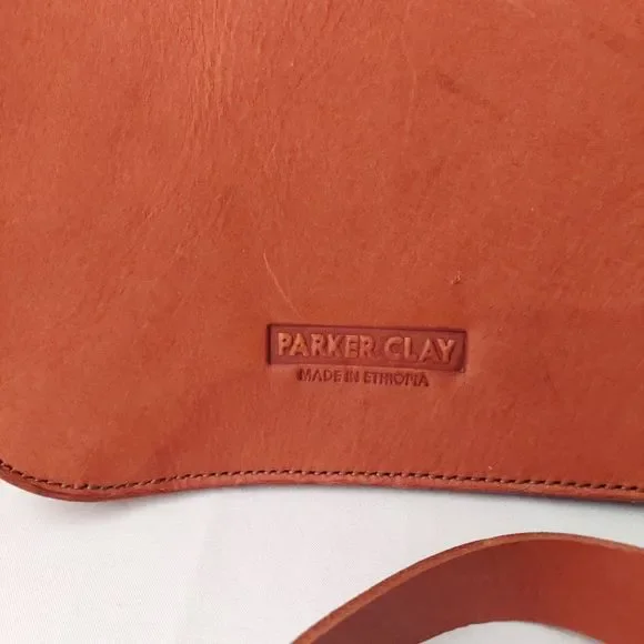 Parker Clay Layla Satchel Rust Brown Leather Bag NWF Bags